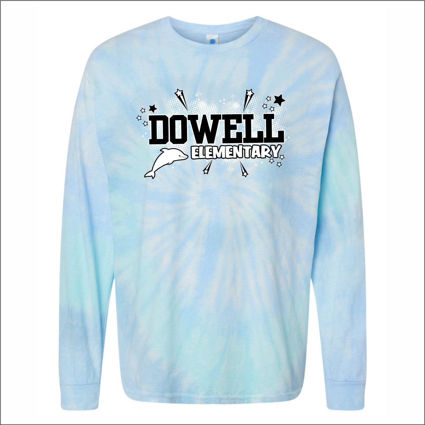 Dowell Elementary Tie-Dye Long Sleeve T-shirt - Des. B