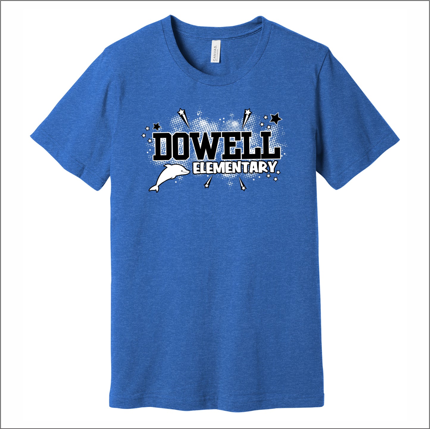 Dowell Elementary Heathered Soft Jersey T-shirt - Des. B