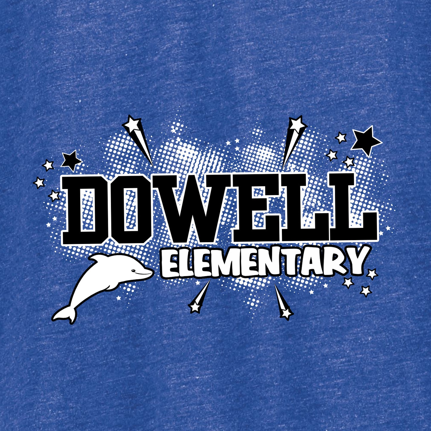 Dowell Elementary Ladies Perfect Tri-Blend Tee - Des. B