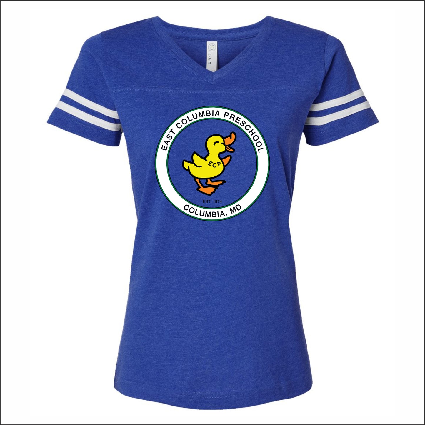 East Columbia Preschool Ladies Vintage Football T