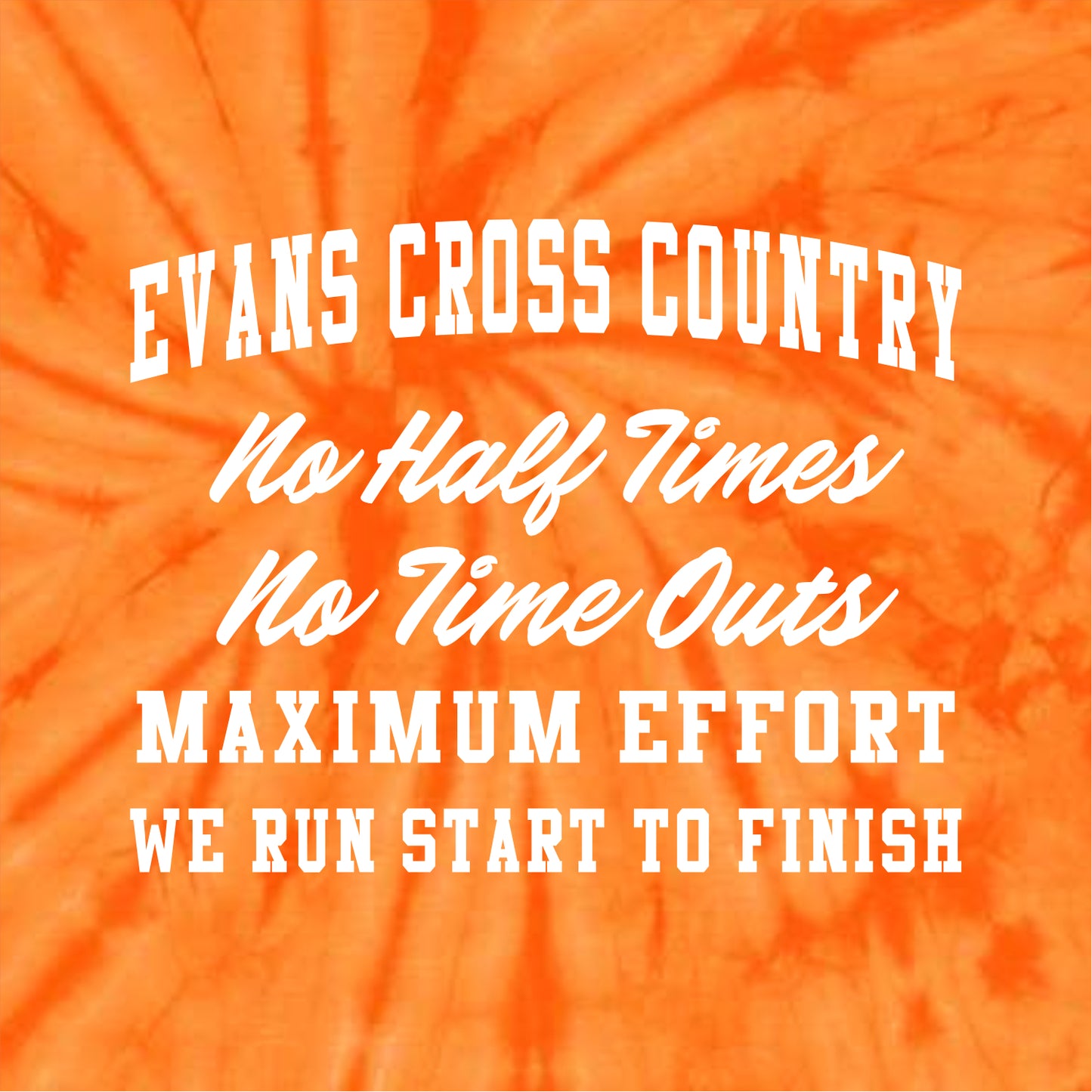 Evans Cross Country Tie-Dye T-shirt