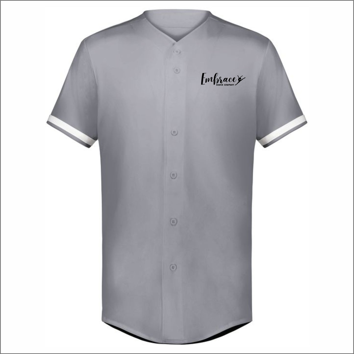 Embrace Dance Co Cutter Full Button Baseball Jersey