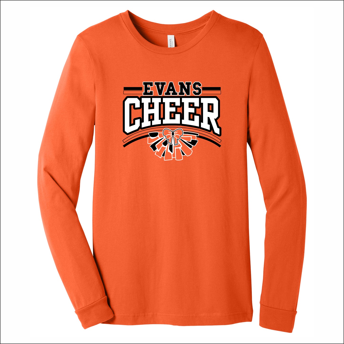 Evans Cheer Soft Jersey Long Sleeve T-shirt - Design A