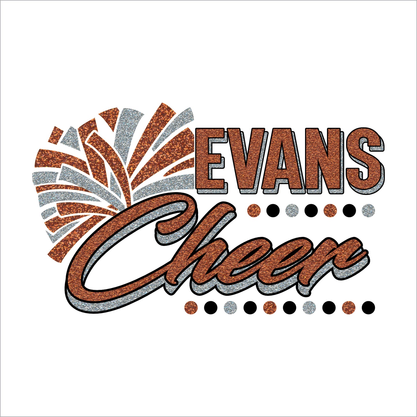 Evans Cheer Soft Jersey Short Sleeve T-shirt - Design C