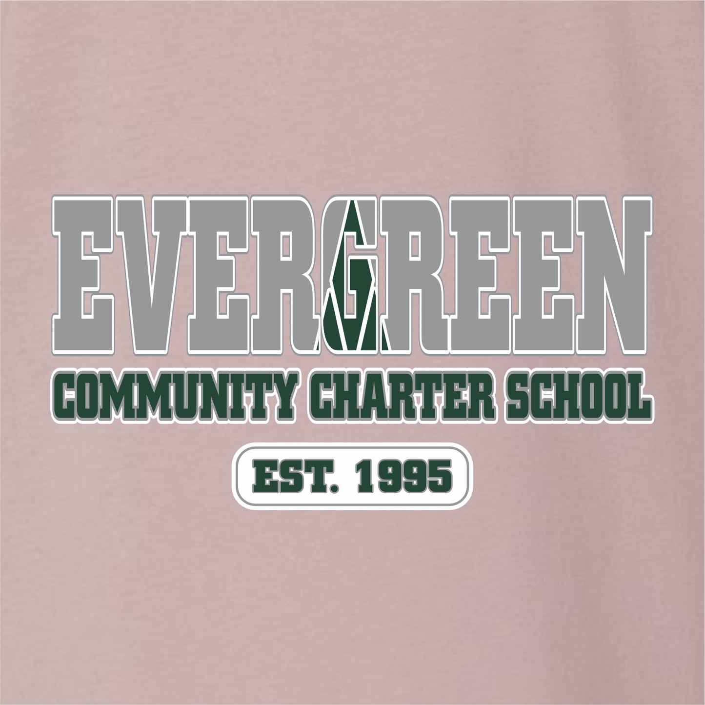 Evergreen Comm Charter Ladies Relaxed Jersey Tee
