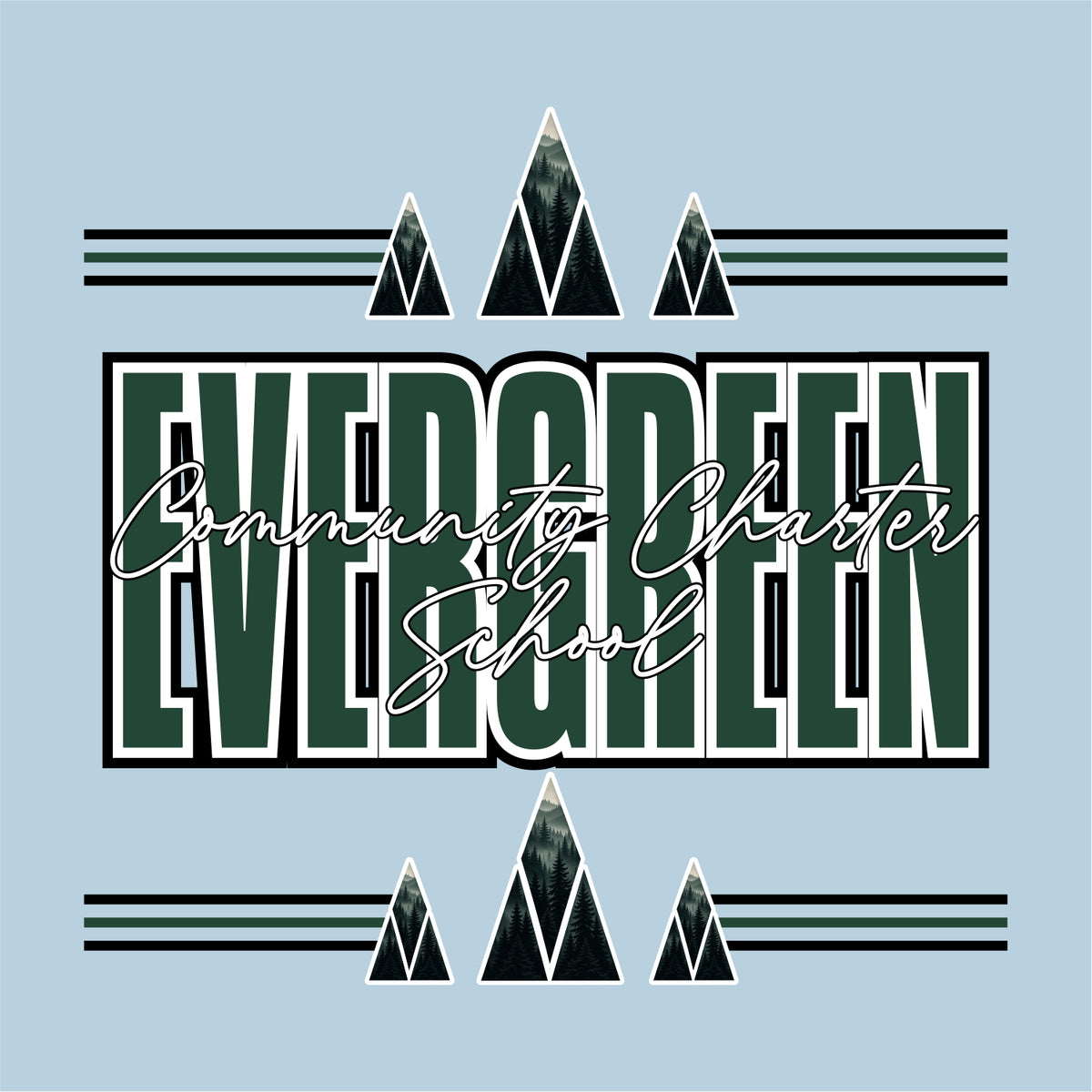 Evergreen Comm Charter Gildan Softstyle Short Sleeve T-shirt - Des. B