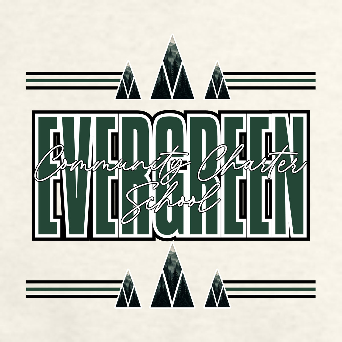 Evergreen Comm Charter Hooded Sweatshirt - Des. B