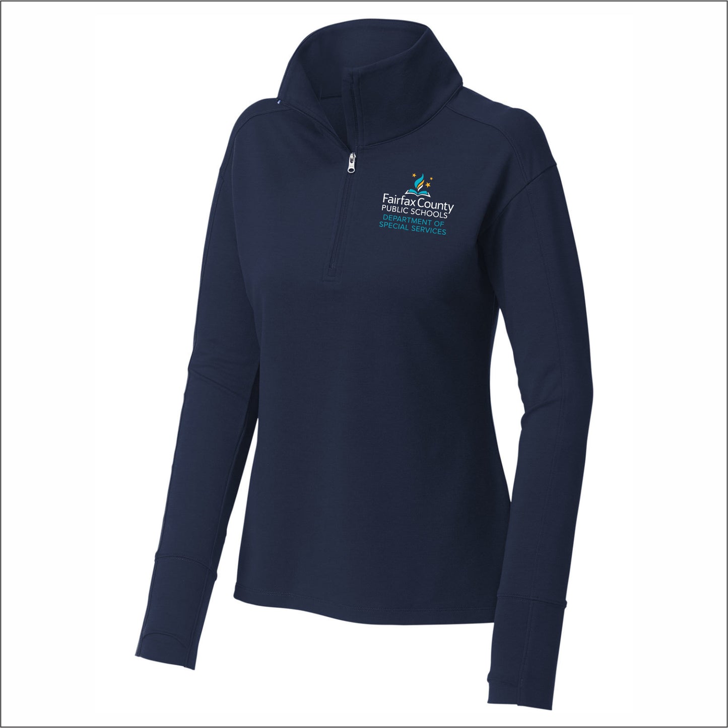 FCPS DSS Ladies Flex Fleece Stretch 1/4 Zip