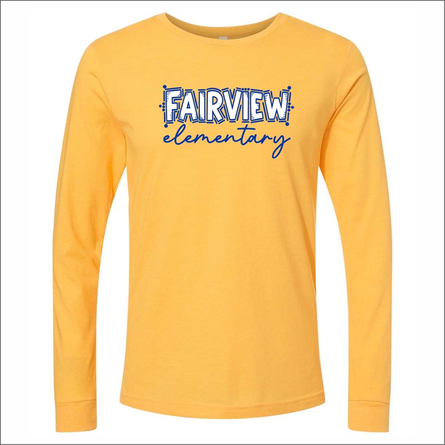 Fairview Elem Staff VA Heathered Soft Jersey Long Sleeve T