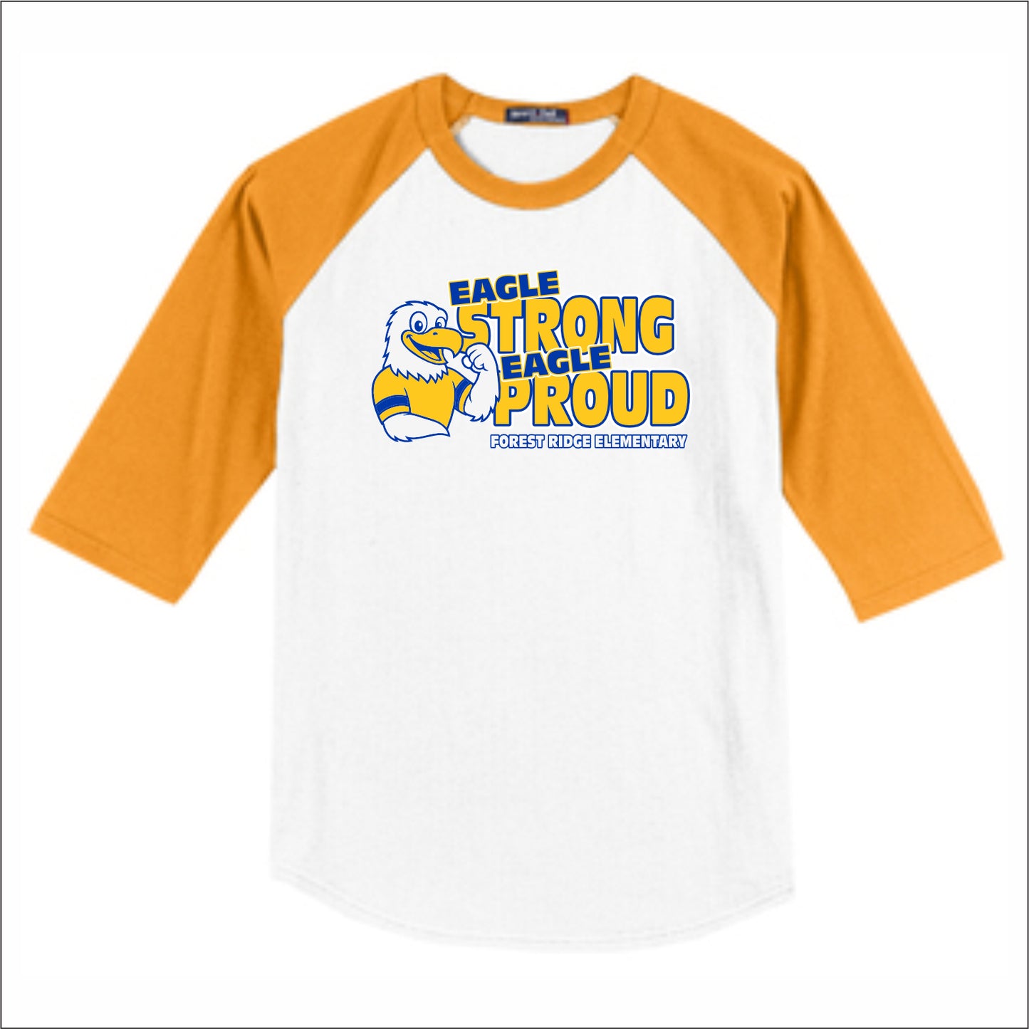 Forest Ridge Elementary 3/4 Sleeve Baseball T-shirt