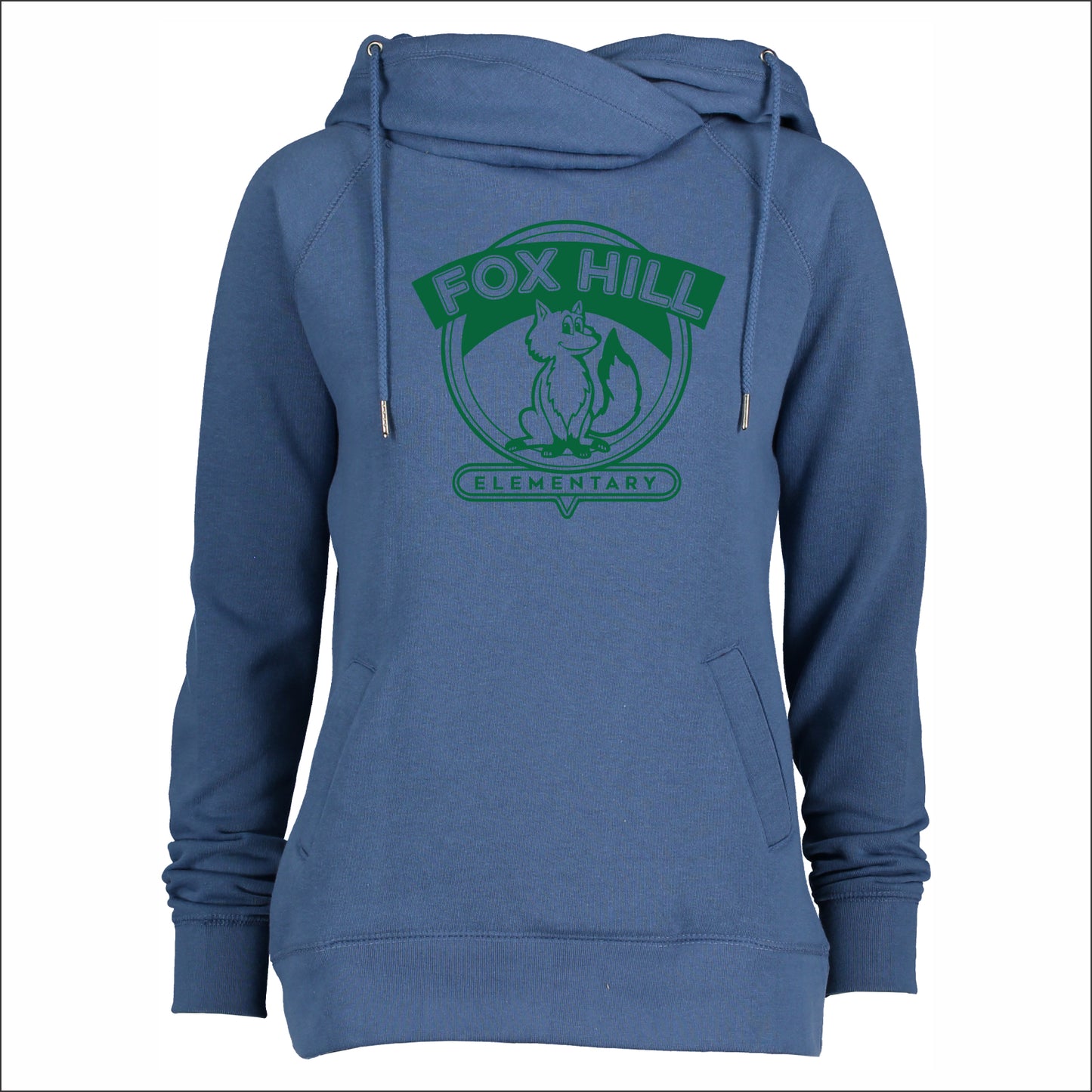 Fox Hill Staff (MA) Ladies Funnel Neck Hooded Sweatshirt