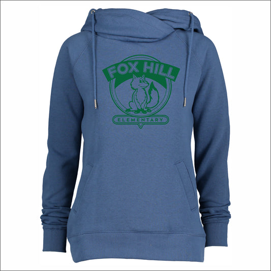 Fox Hill Staff (MA) Ladies Funnel Neck Hooded Sweatshirt