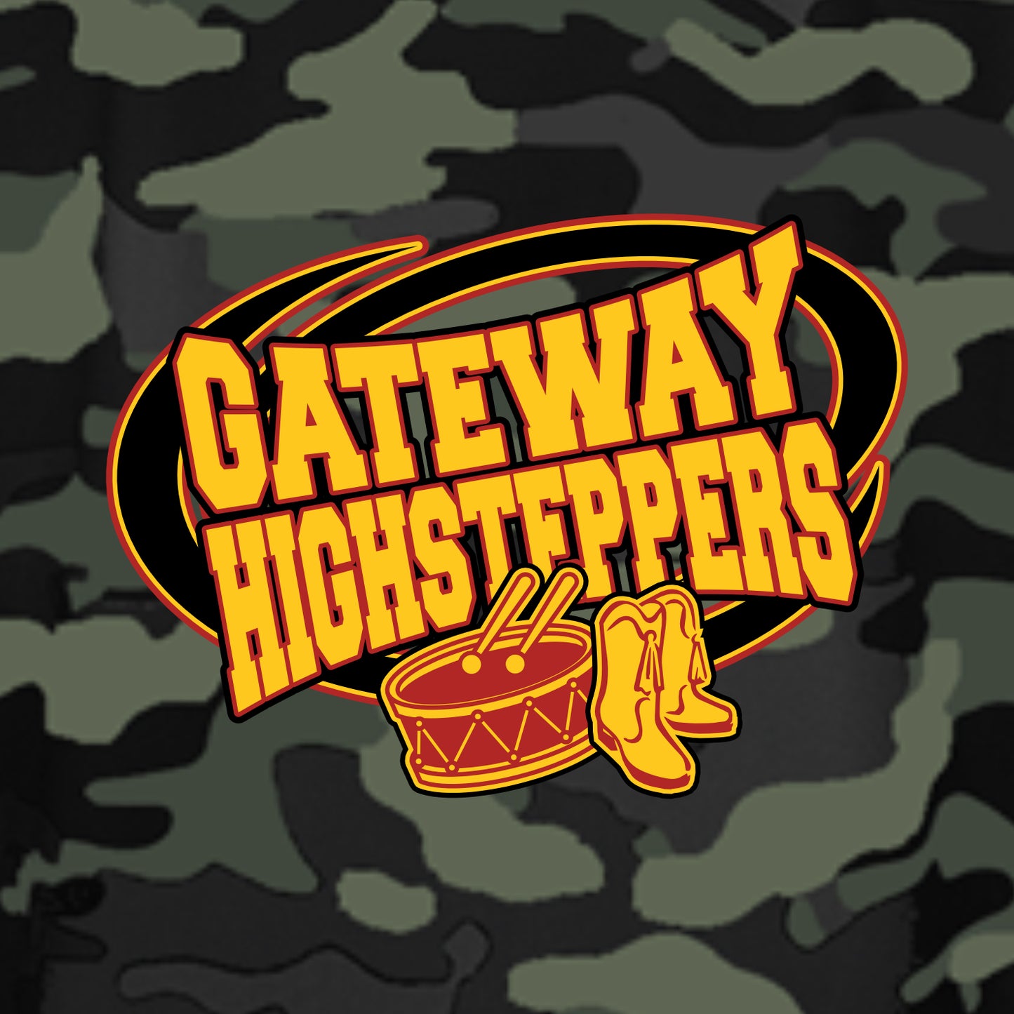 Gateway Highsteppers Camo Print Performance T-shirt