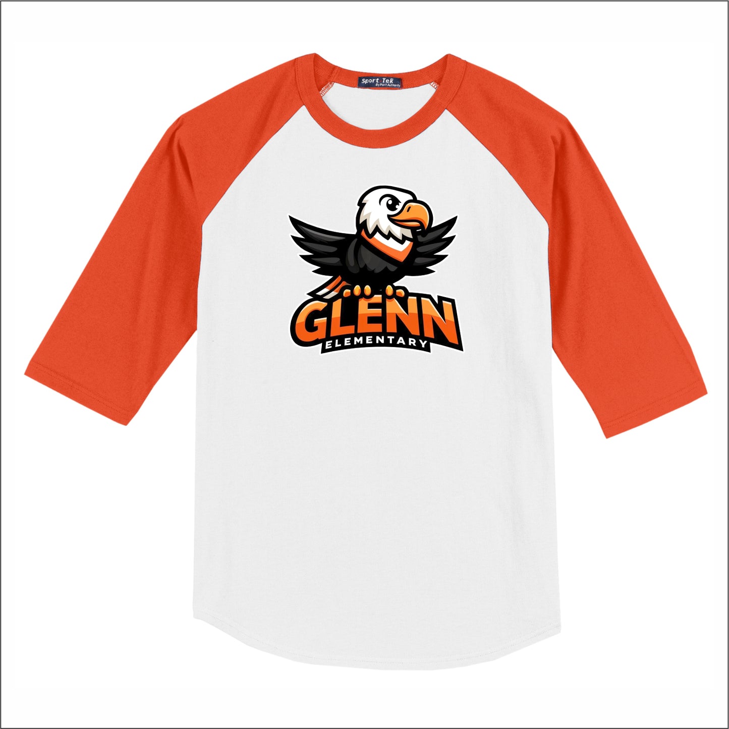 Glenn Elementary 3/4 Sleeve Baseball T-shirt