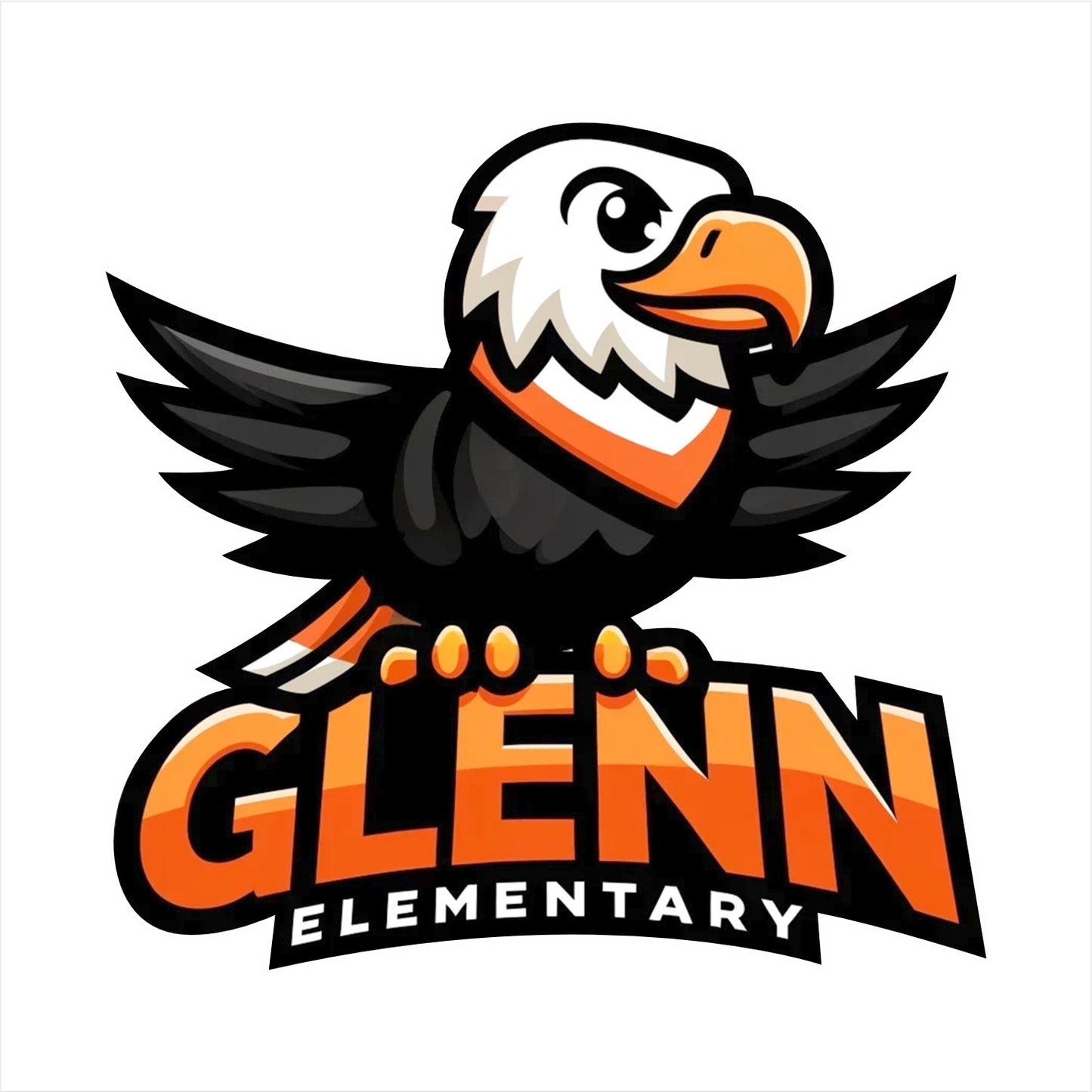 Glenn Elementary 3/4 Sleeve Baseball T-shirt