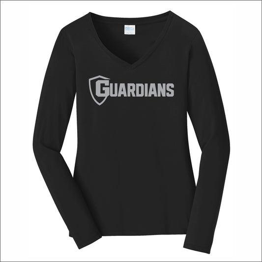 BNGSA Guardians Ladies Long Sleeve Fan Favorite V-Neck Tee