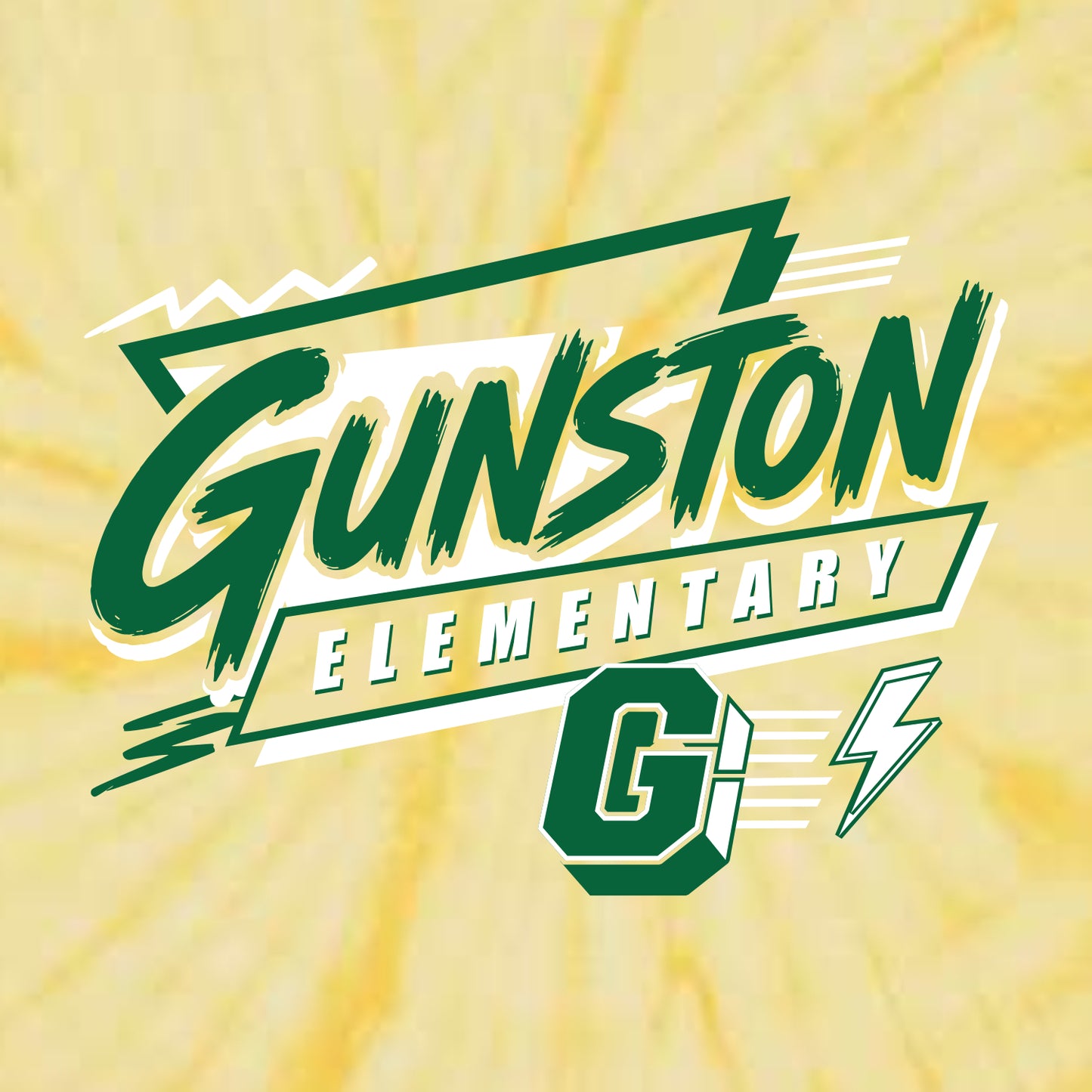 Gunston Elementary Spider Tie-Dye T-shirt - Des. A