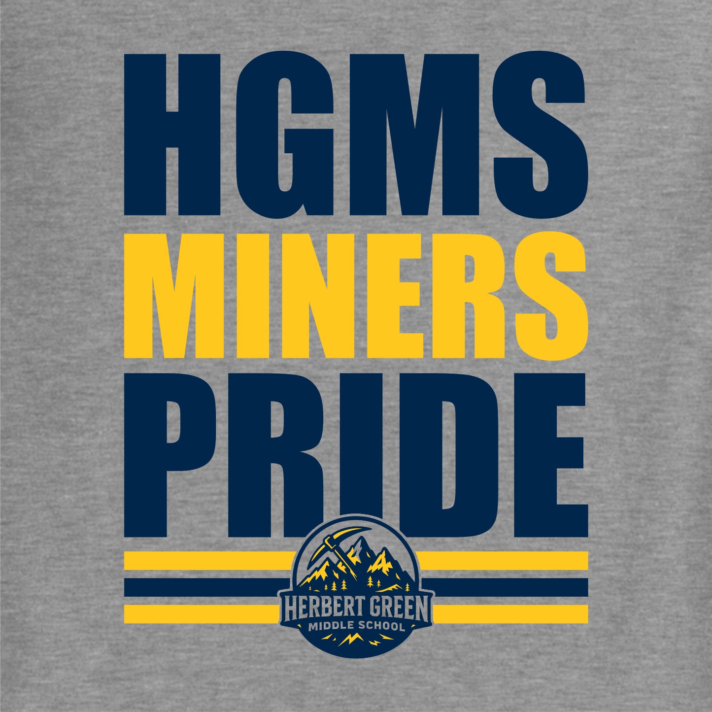 HGMS Spiritwear Heathered Soft Jersey Short Sleeve T-shirt - Des. A