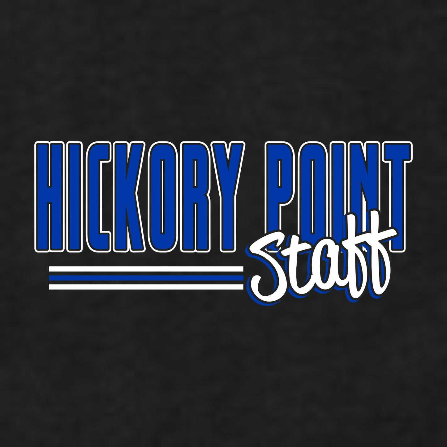 Hickory Point Staff Tri-Blend Long Sleeve T-shirt - Design E