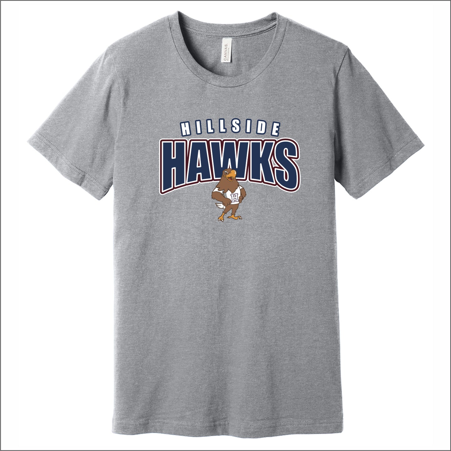 Hillside Elementary Heathered Soft Jersey T-shirt - Des. D