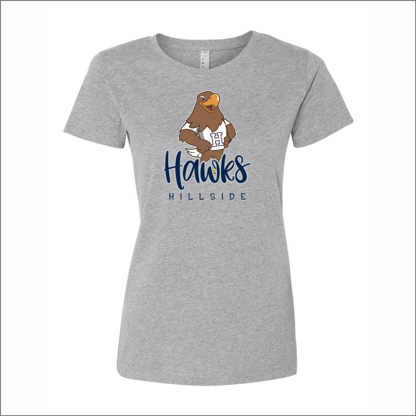 Hillside Elementary Ladies Fine Jersey T-shirt - Des. C