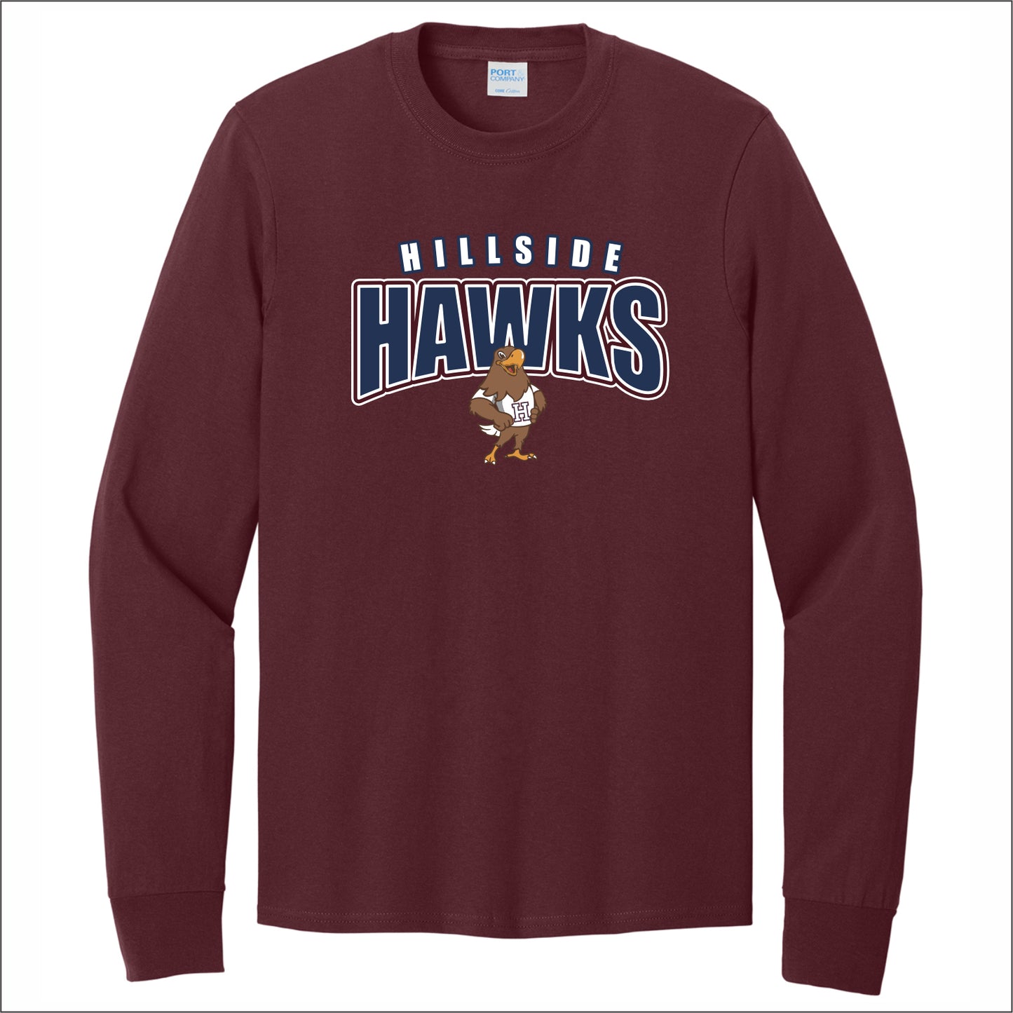 Hillside Elementary Long Sleeve T-shirt - Des. D