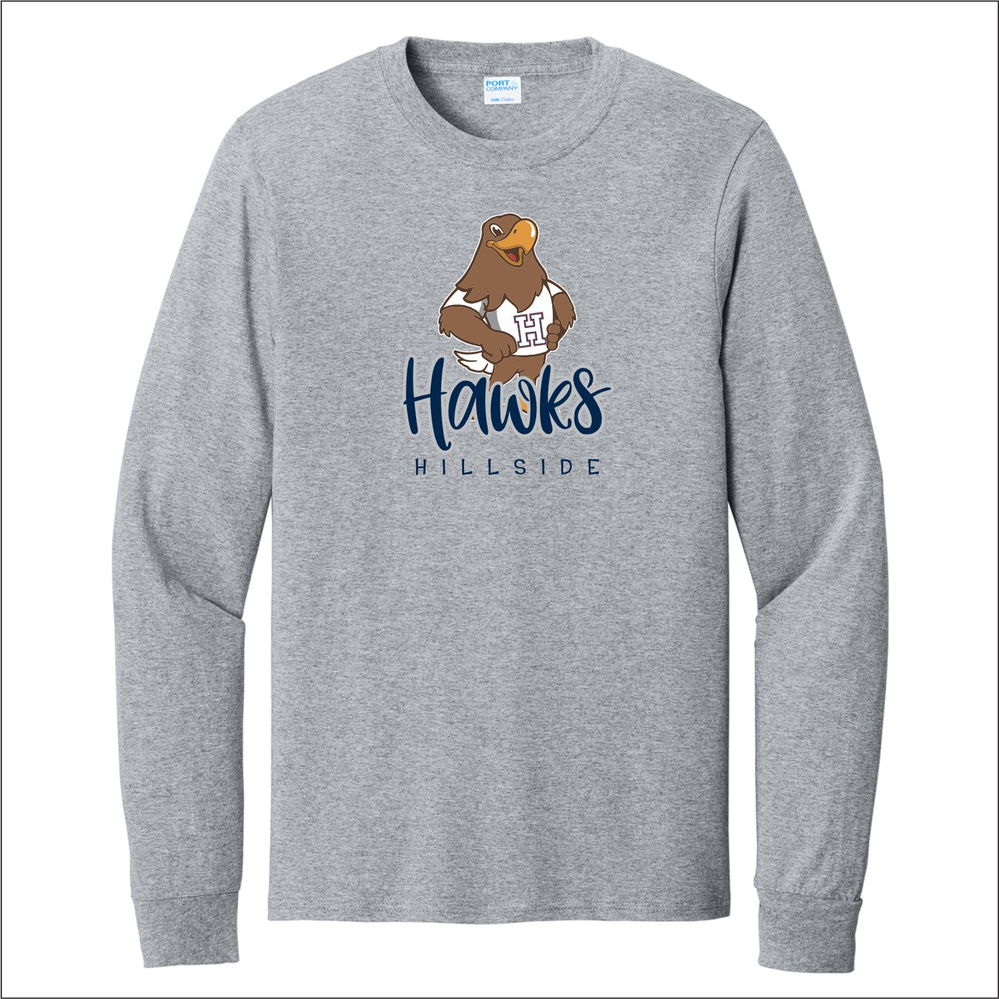 Hillside Elementary Long Sleeve T-shirt - Des. C