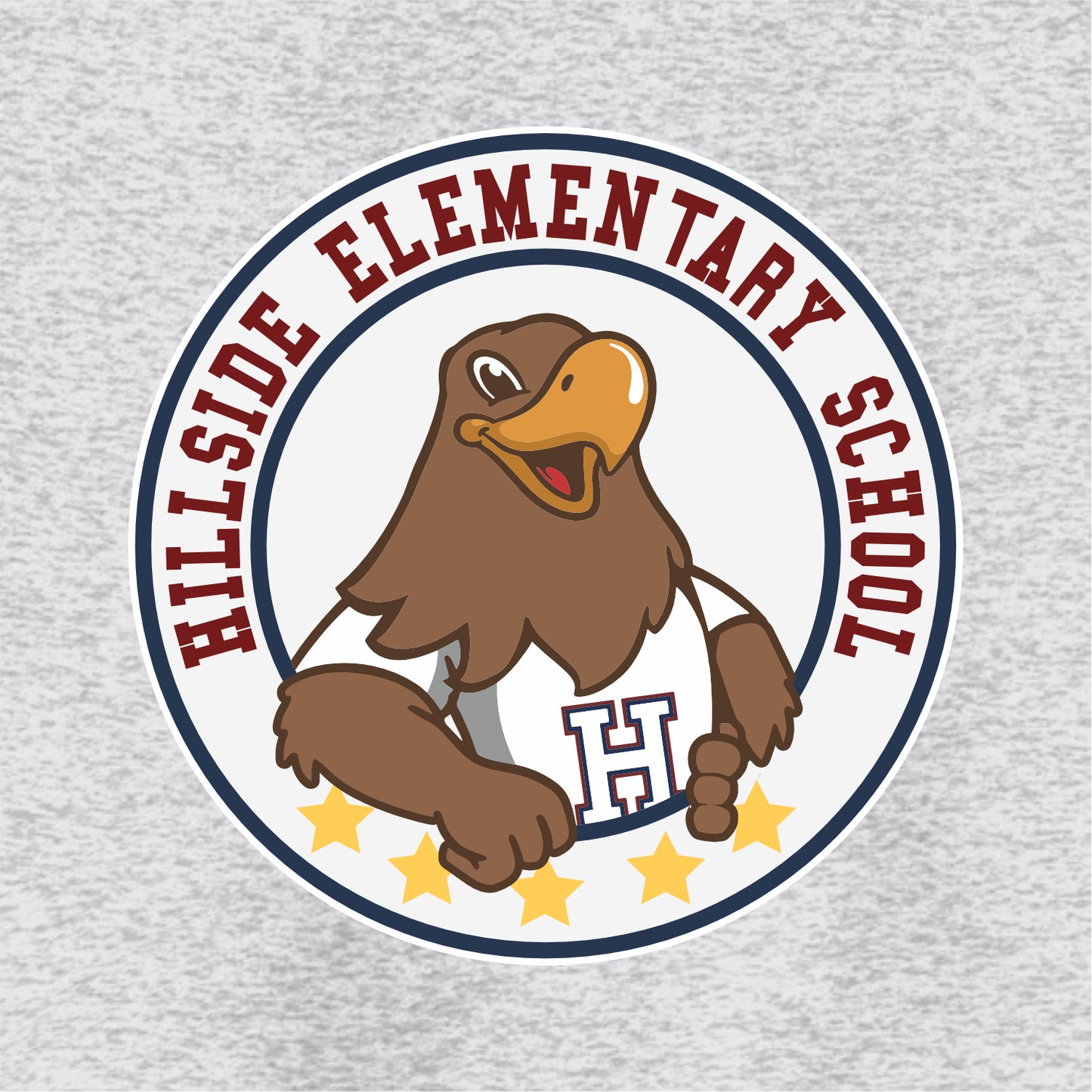 Hillside Elementary Crewneck Sweatshirt - Des. B