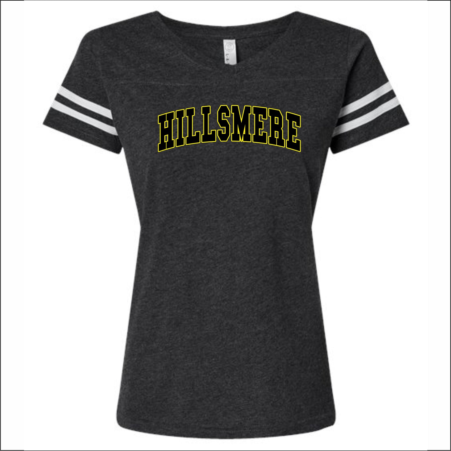 Hillsmere Elementary Ladies Vintage Football T - Des. B