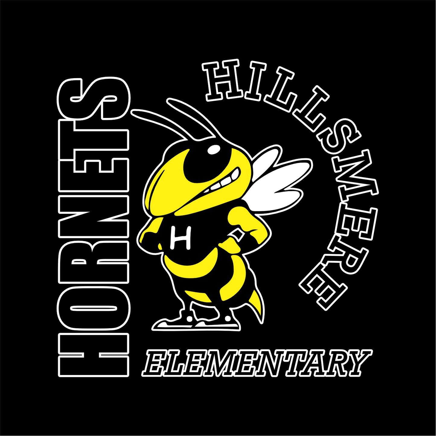 Hillsmere Elementary Vintage Football T-shirt - Des. A