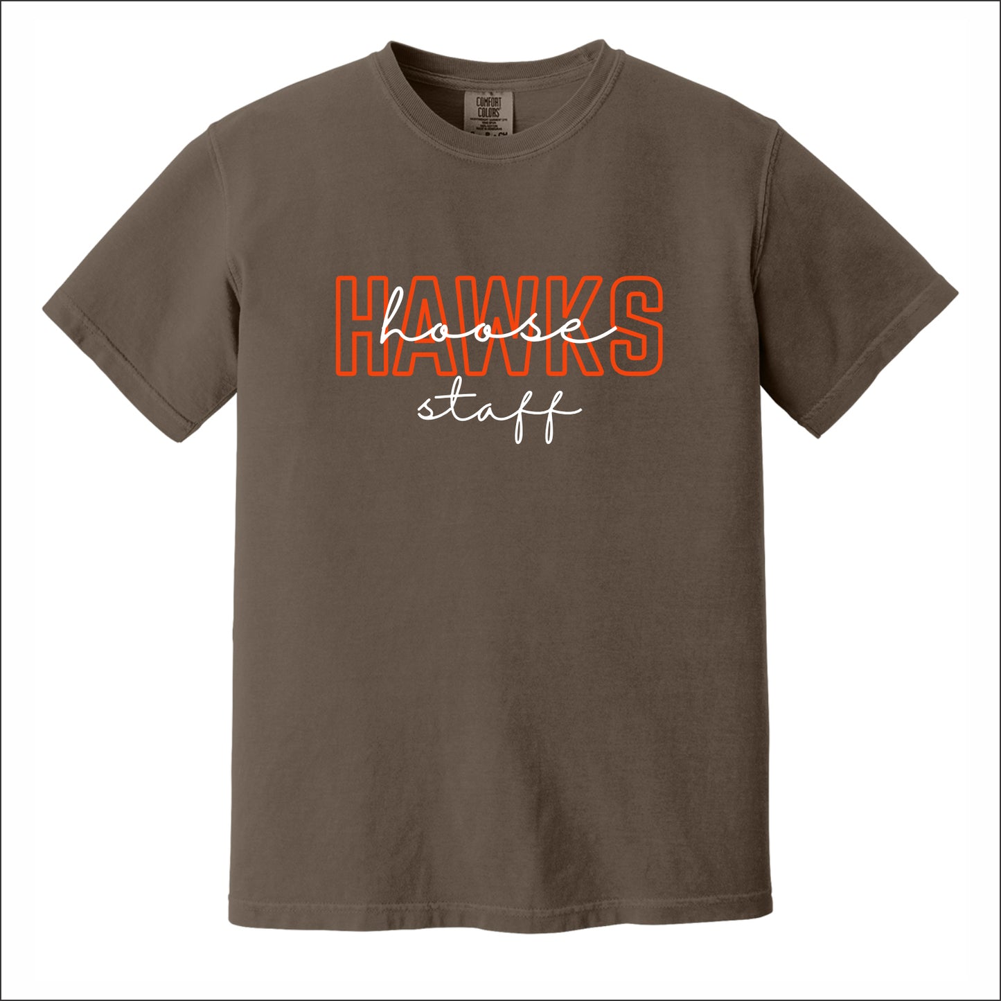 Hoose Hawks Staff Comfort Colors Garment Dyed T-shirt - Design A