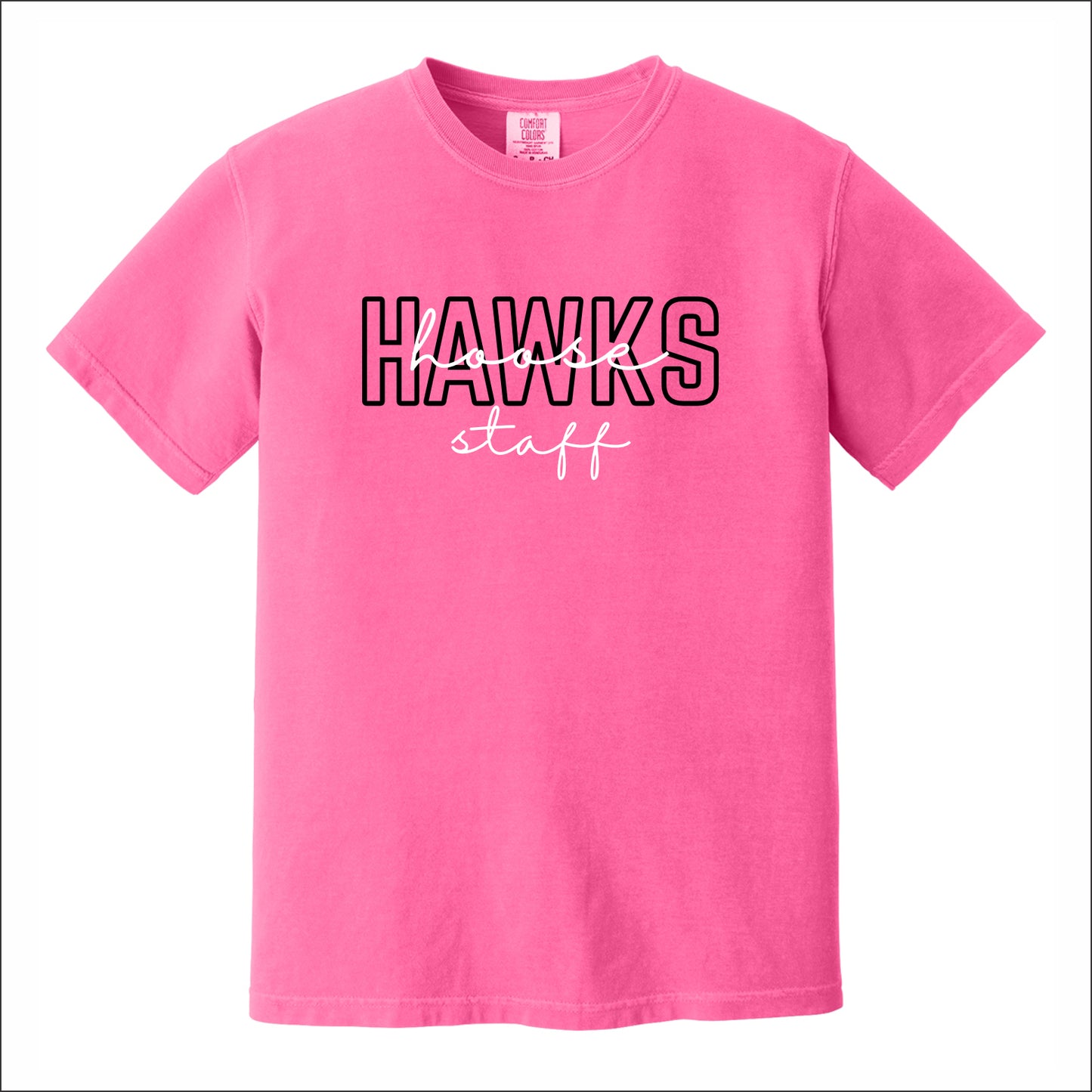 Hoose Hawks Staff Comfort Colors Garment Dyed T-shirt - Design A