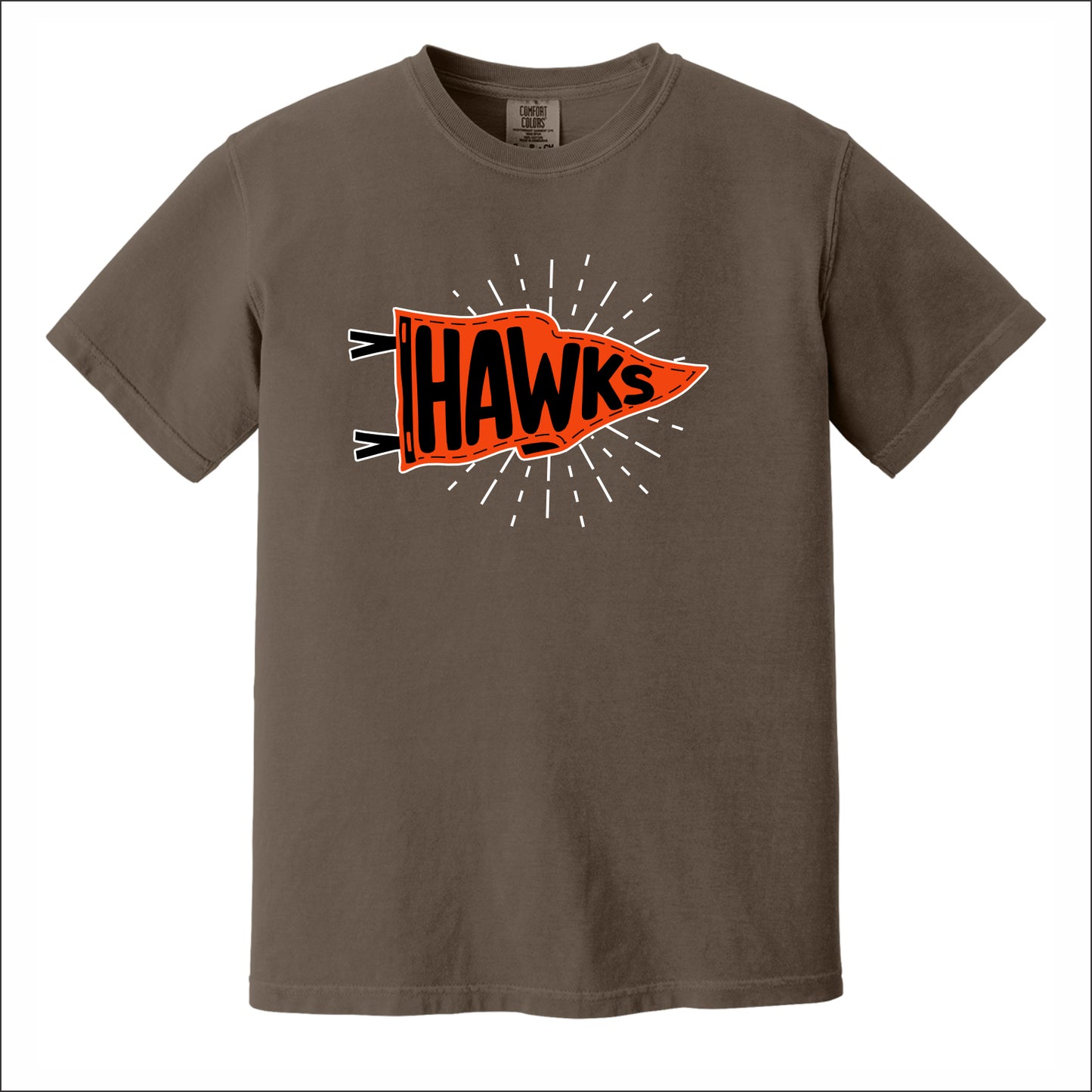 Hoose Hawks Staff Comfort Colors Garment Dyed T-shirt - Design B