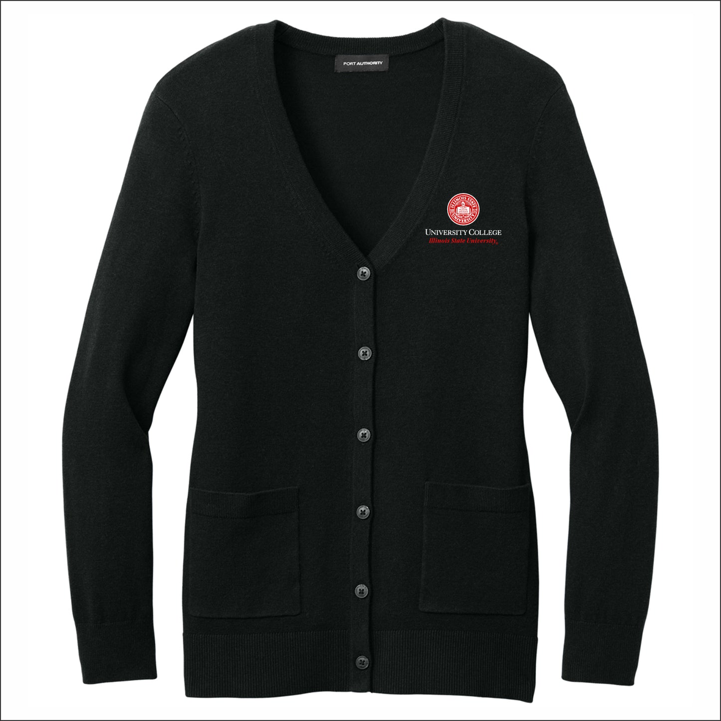 University College Ladies Easy Care Button-Up Cardigan Sweater