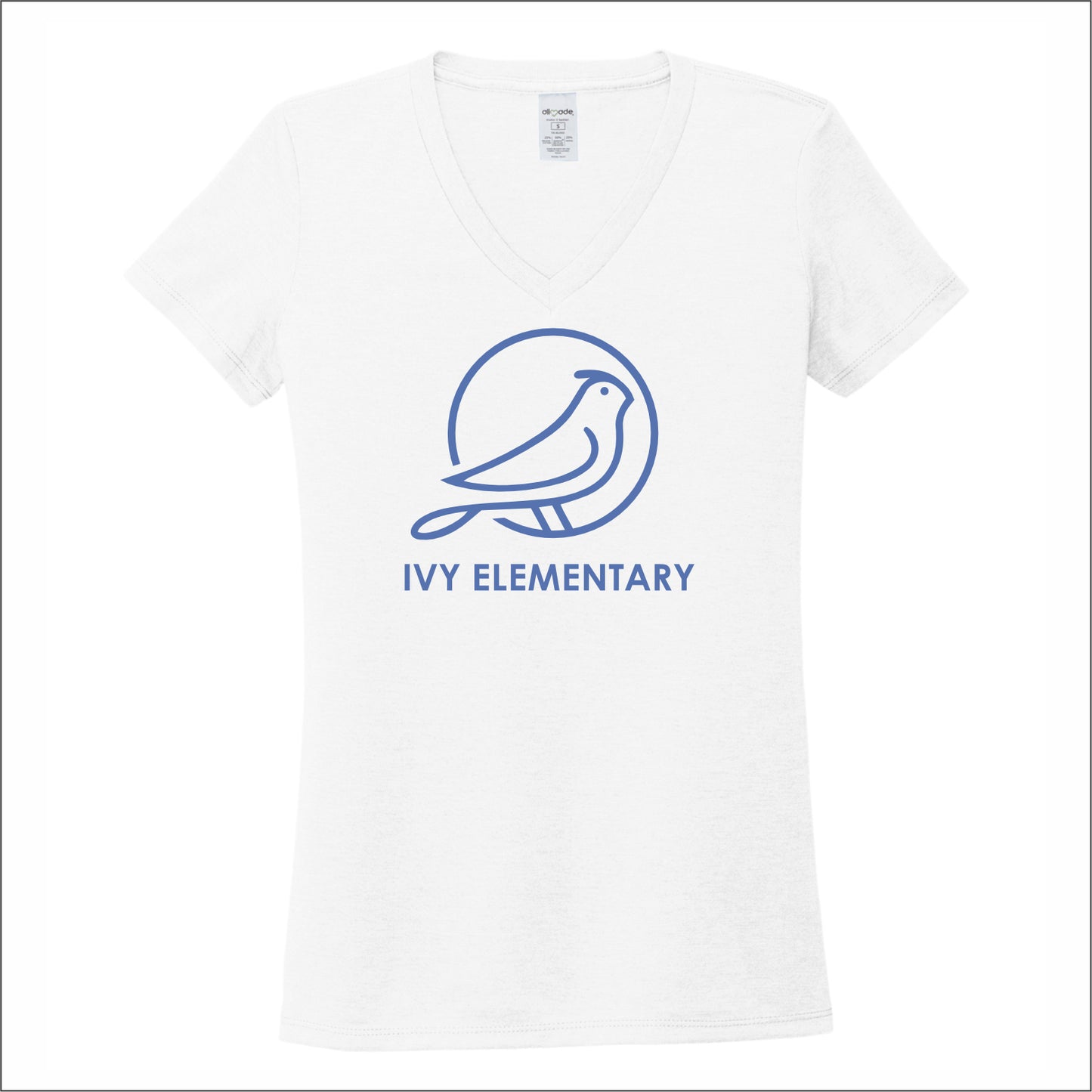 Ivy Elementary Allmade Ladies V-Neck Tee - Des. A