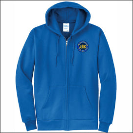 JEC Lower Full-Zip Hooded Sweatshirt - Design A