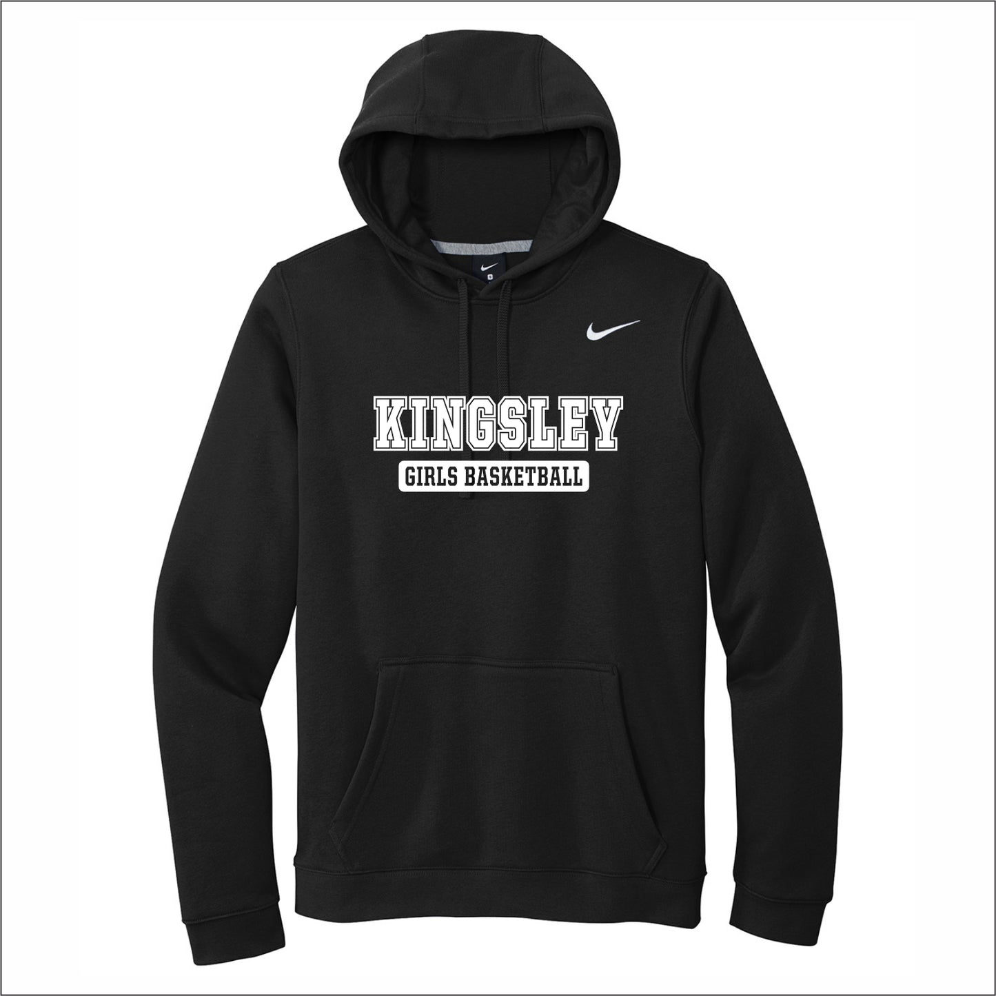 Kingsley Girls Basketball Nike Club Fleece Hooded Sweatshirt
