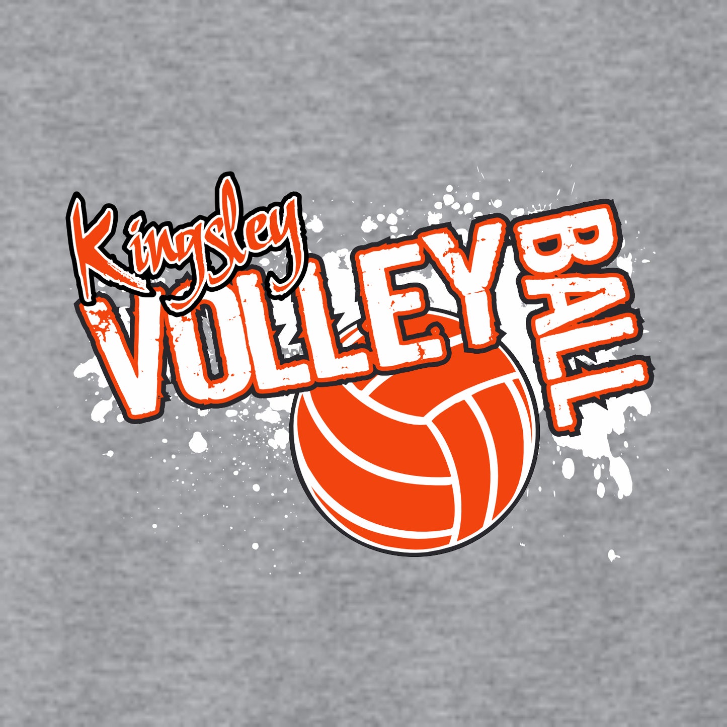 KJHS Volleyball Tri-Blend Wicking Hooded Long Sleeve T