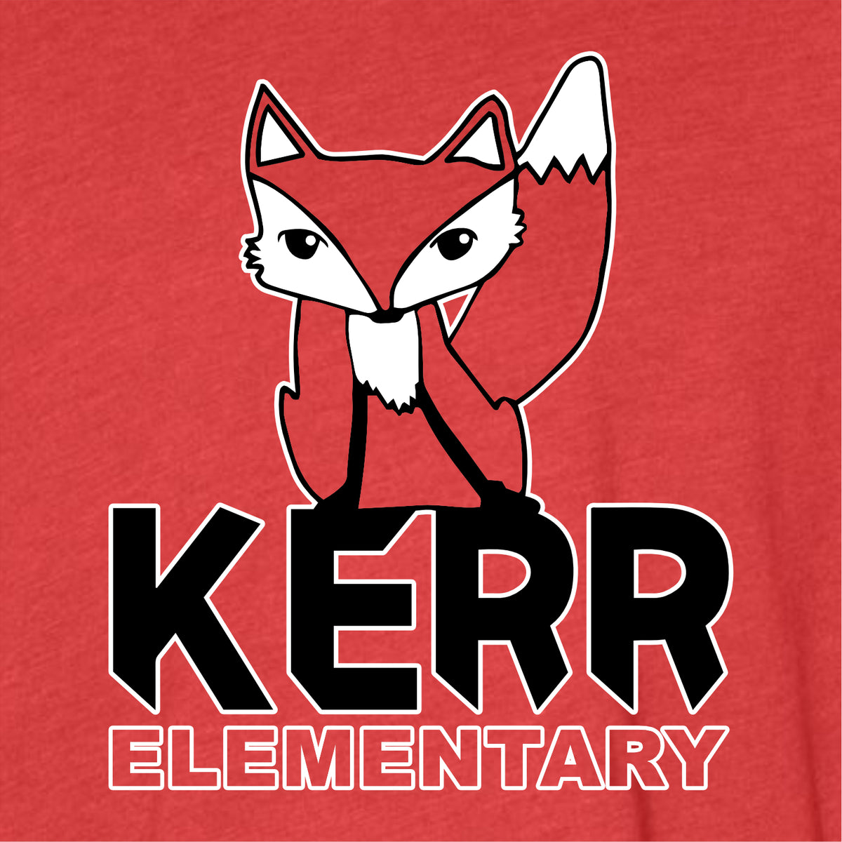 Kerr Elementary Heathered Soft Jersey T-shirt - Des. A