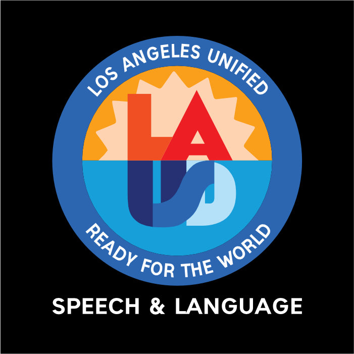 LAUSD Speech & Language Ladies Relaxed TrI-blend V-Neck T
