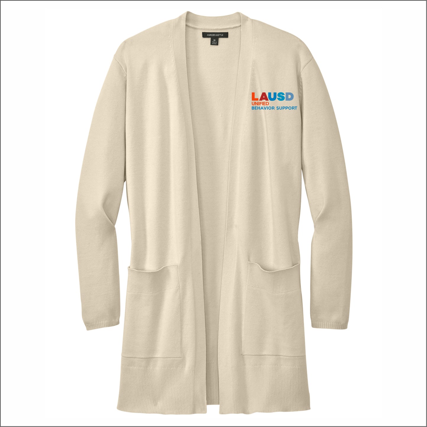 LAUSD Behavior Support Ladies Open-Front Cardigan Sweater