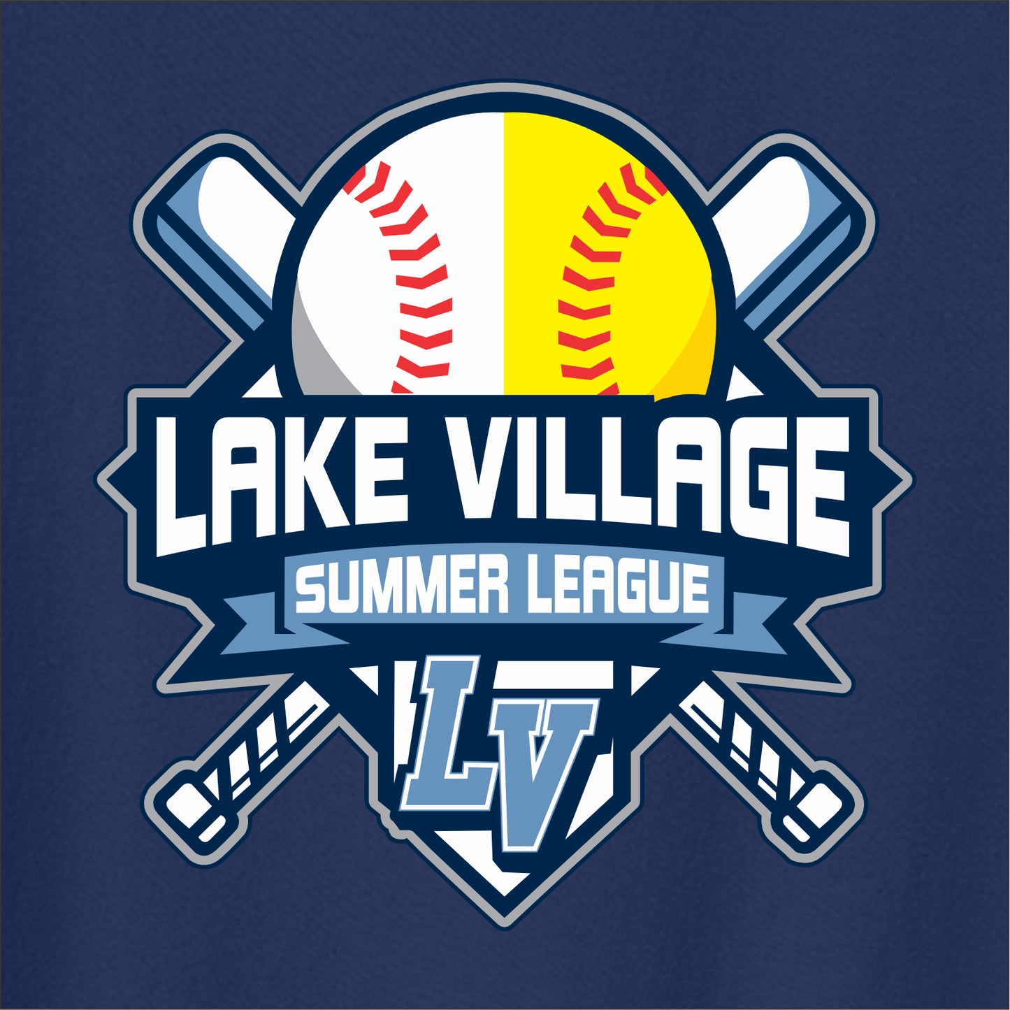Lake Village Summer League Crewneck Sweatshirt - Des. A