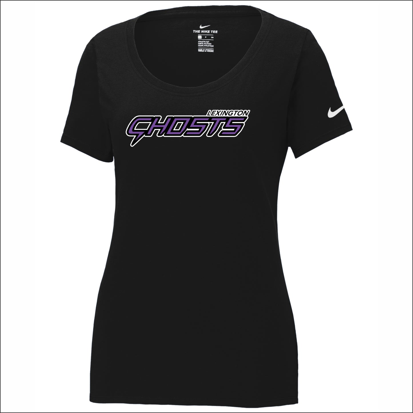 Lexington Ghosts Ladies Nike Dri-fit Performance Scoop Neck T-shirt