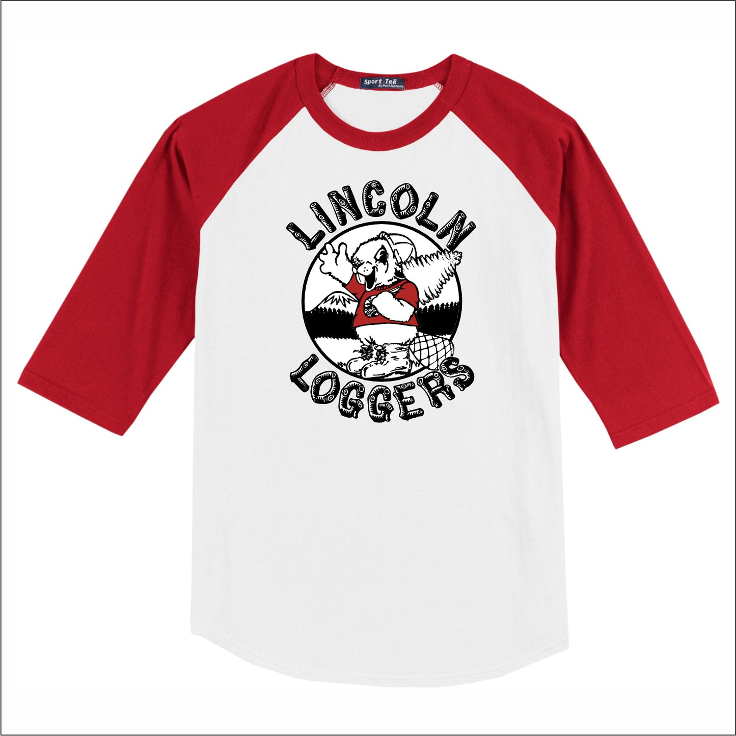 Lincoln Loggers 3/4 Sleeve Baseball T-shirt