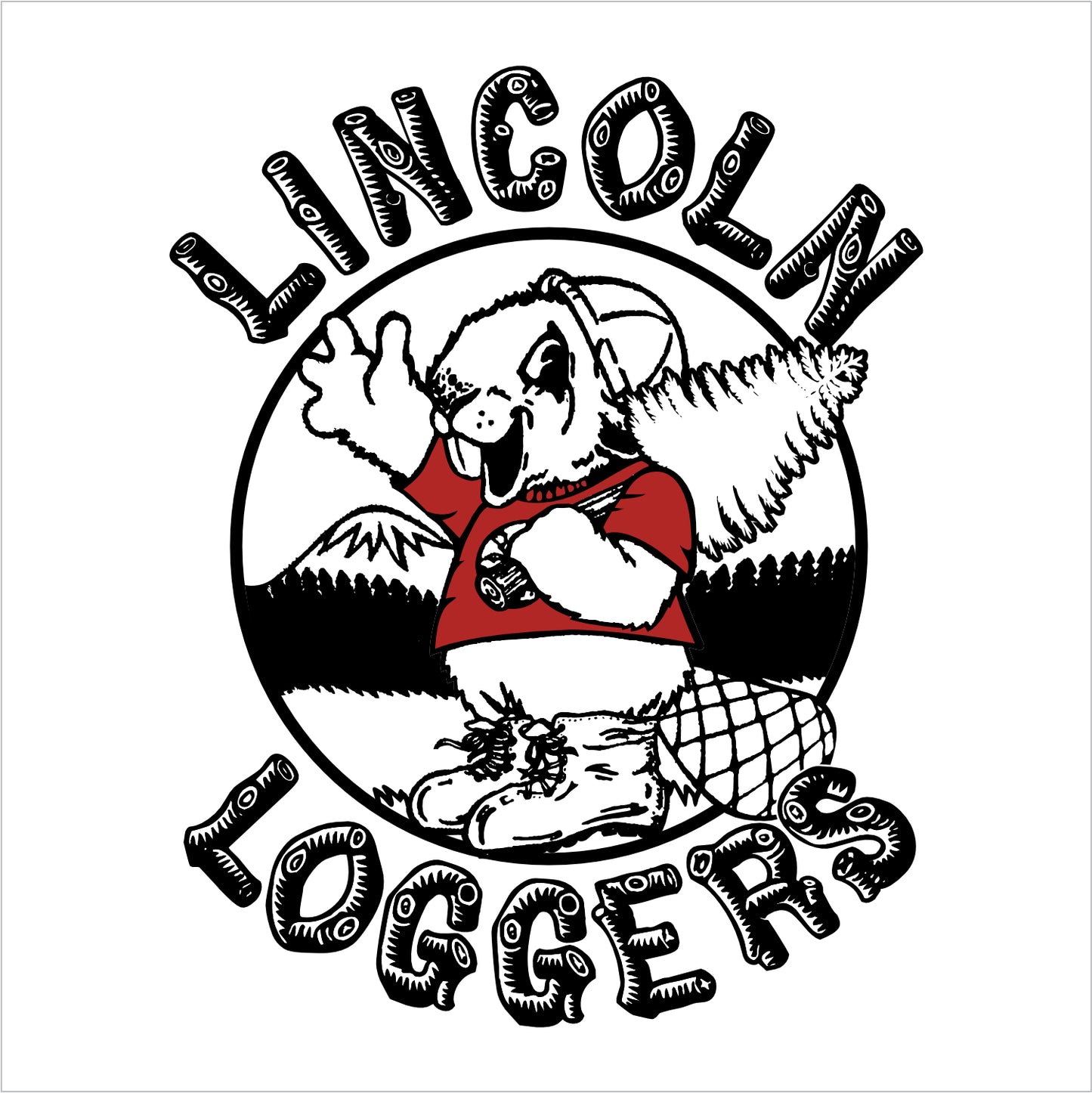 Lincoln Loggers 3/4 Sleeve Baseball T-shirt