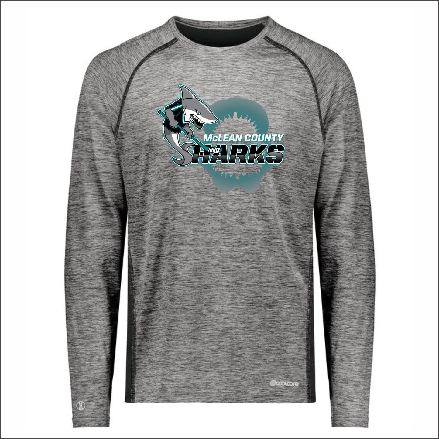 MCYHA Sharks Electrify Performance Long Sleeve T-shirt