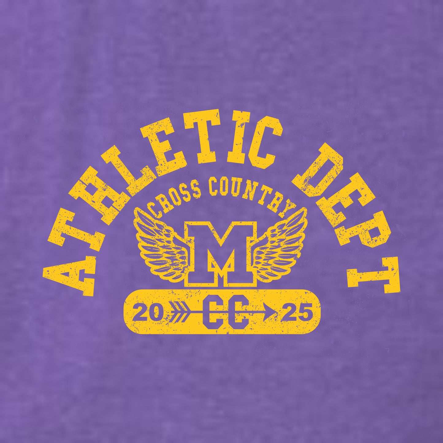 Monticello Cross Country Heathered Soft Jersey Short Sleeve T-shirt