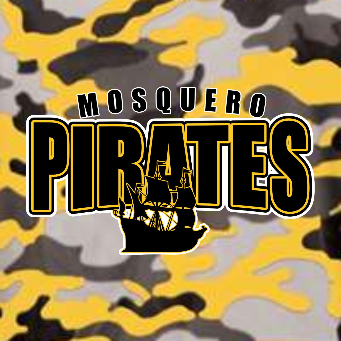 Mosquero Schools Camo Print Performance T-shirt - Des. B