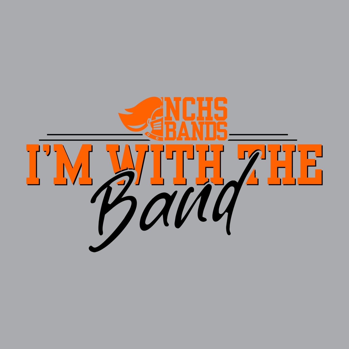 NCHS Bands Fan Favorite 80/20 Crewneck Sweatshirt - Design B