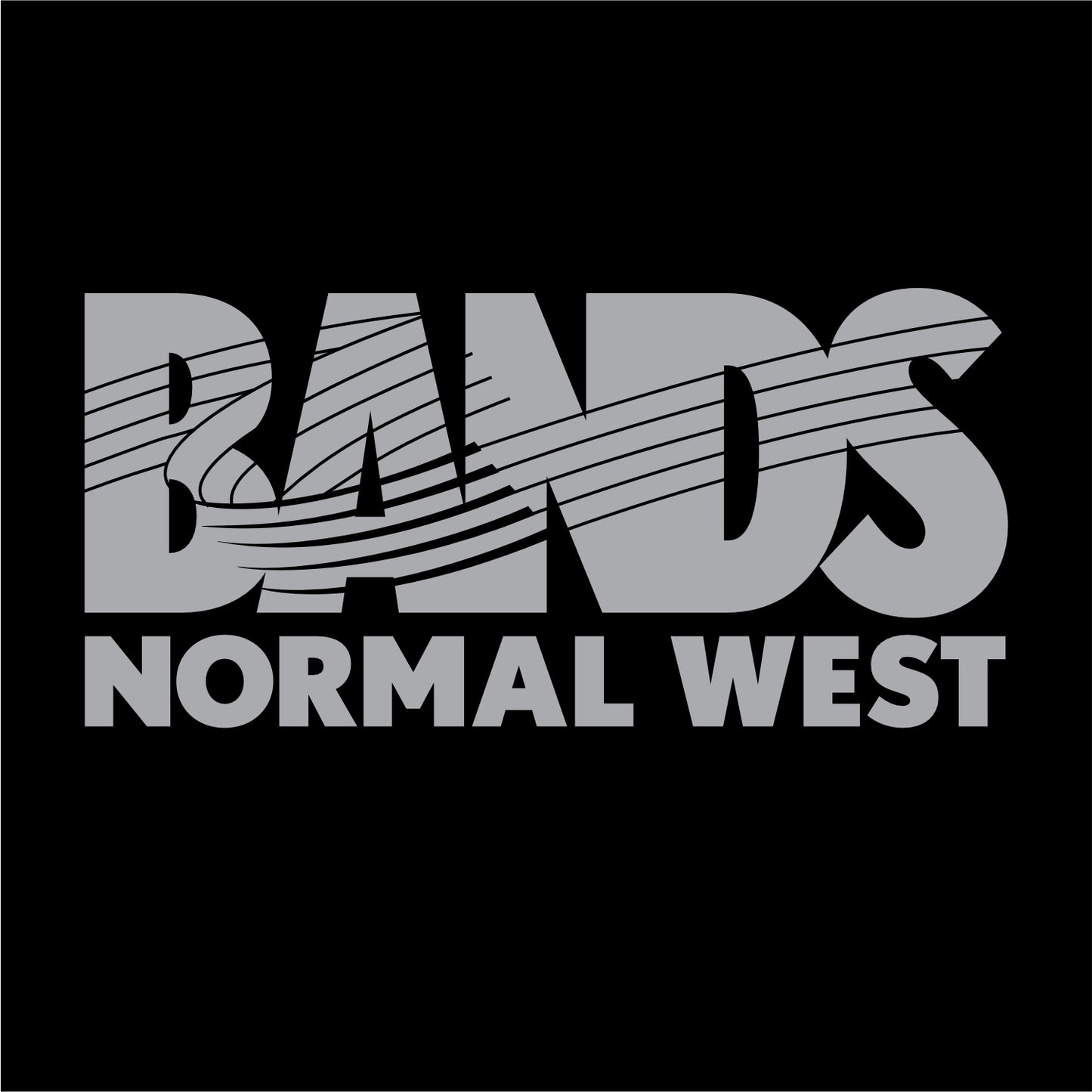 Normal West Bands Tri-blend T-shirt - Des. A